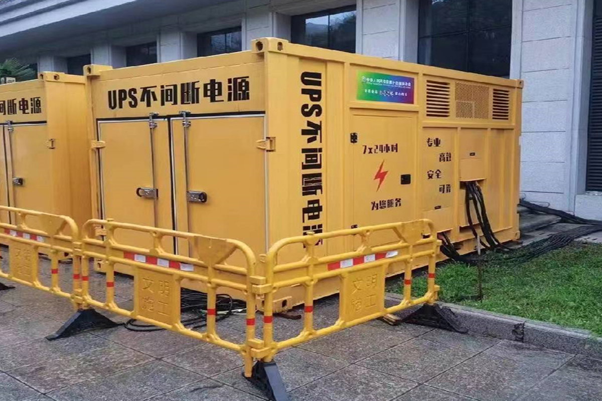 太仆寺发电机租赁施工现场